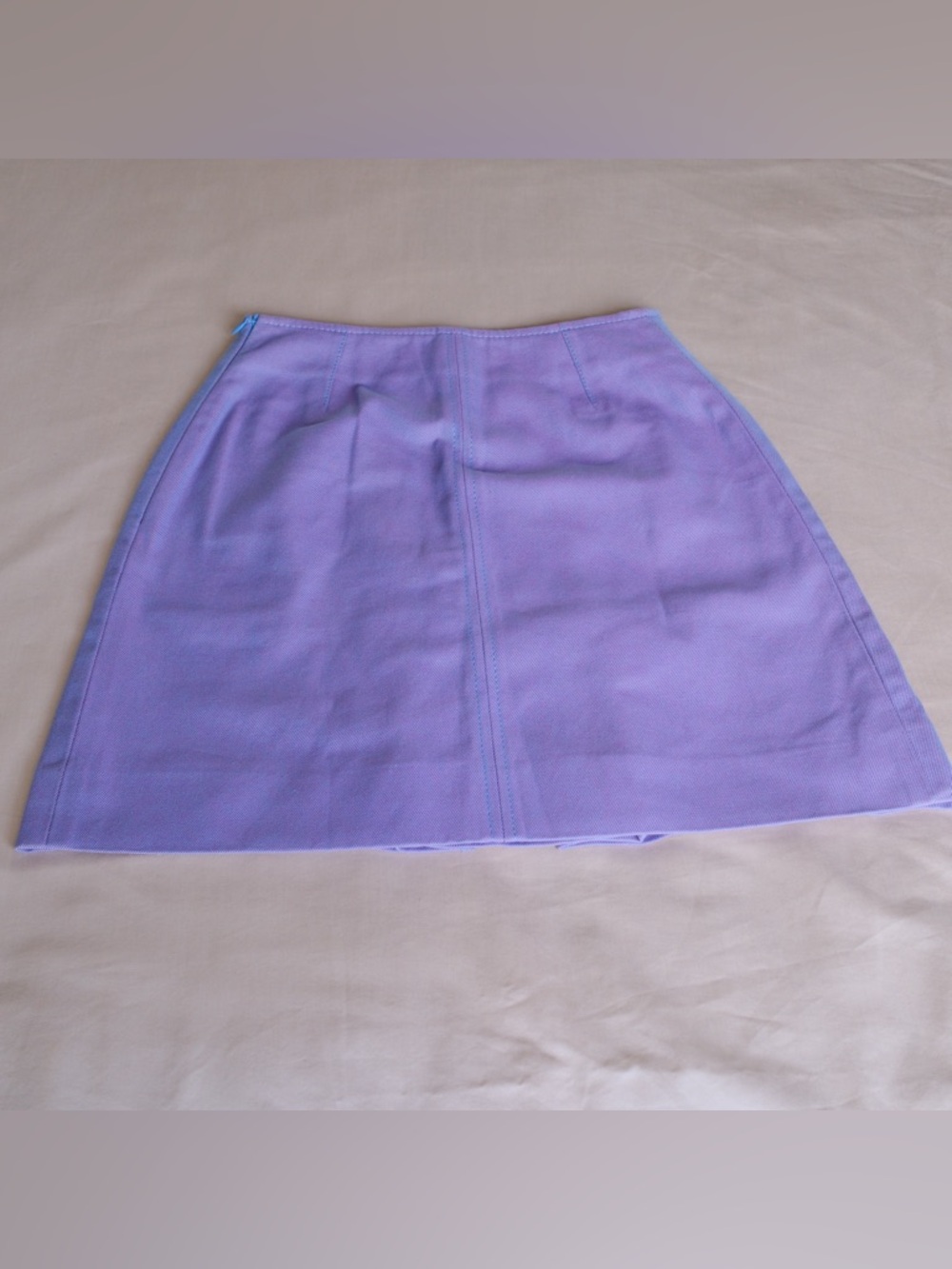 Acne Studios Karola Light Reactive Purple Cotton Twill Mini Skirt Size 32 - Picture 3 of 11